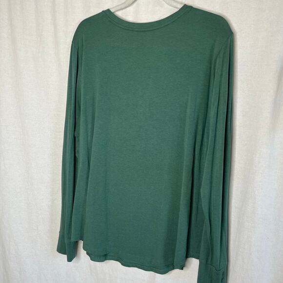 Universal Standard‎ Long Sleeve V Neck Shirt Deep Sea Green Medium READ DETAILS - Picture 6 of 11